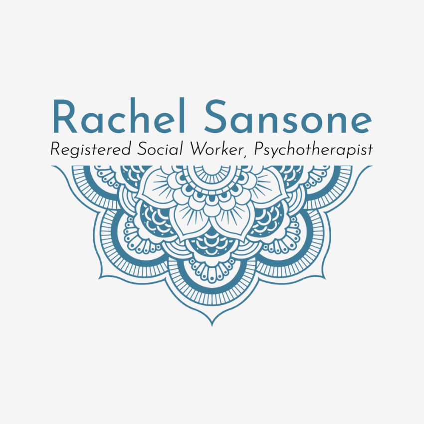 Rachel Sansone Logo. By Raine Gould of Grn. Marketing